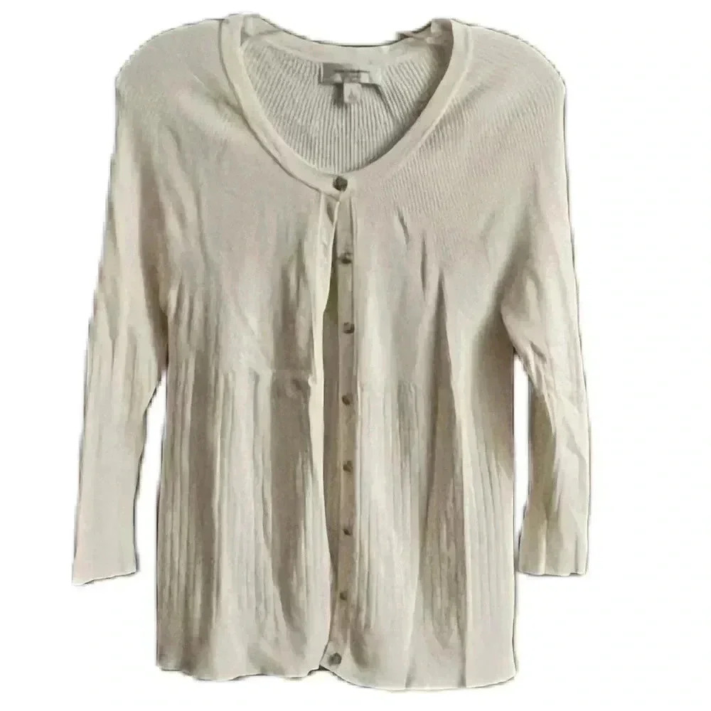 Isaac MIZRAHI sweater ivory size large